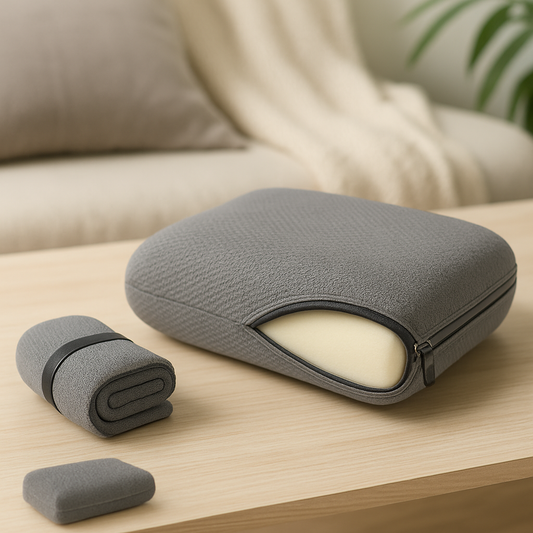💤 DriftAura™ Compact Travel Memory Foam Pillow
