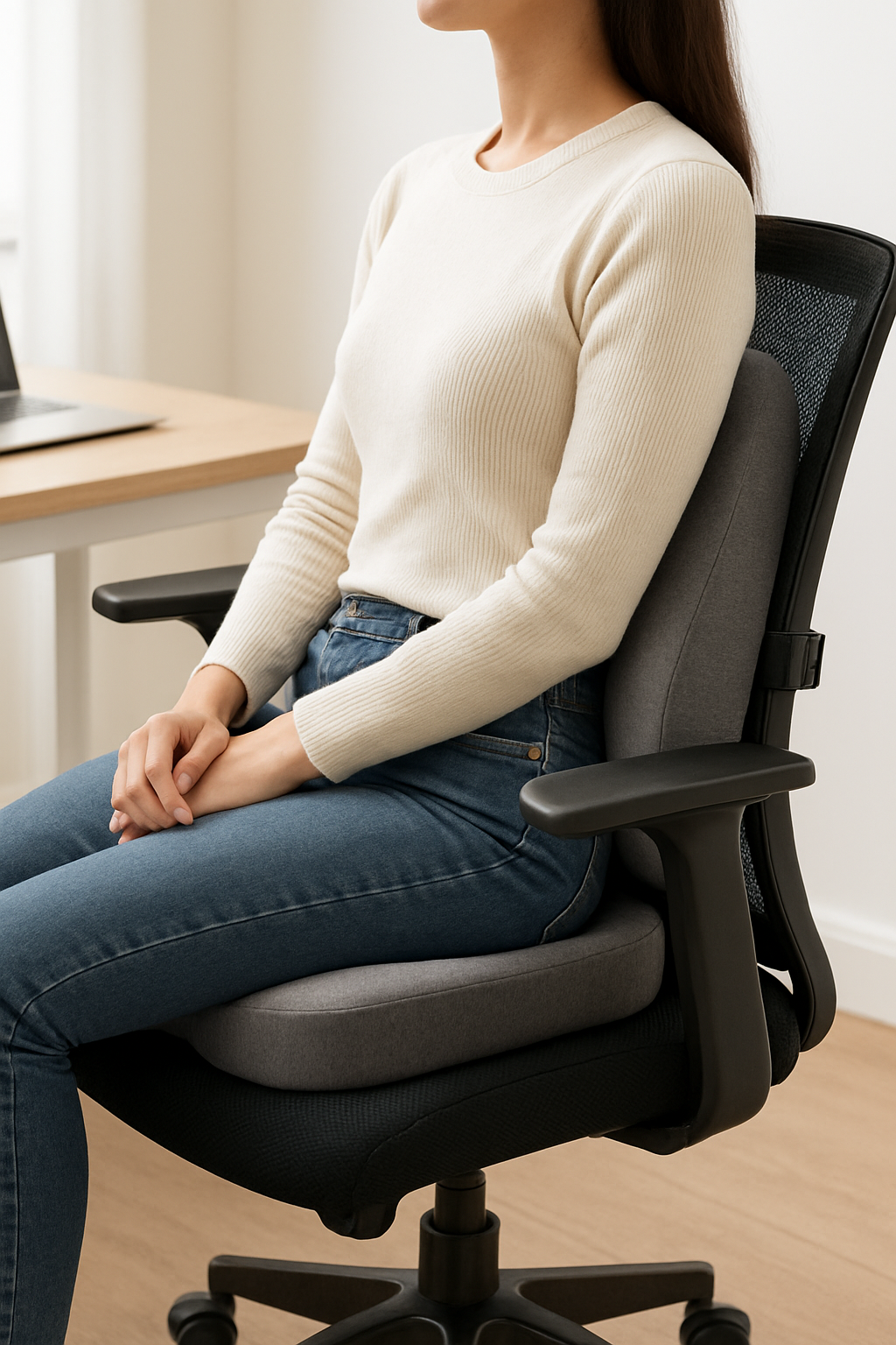 🪑 DriftAura™ Ergonomic Lumbar Support Pillow