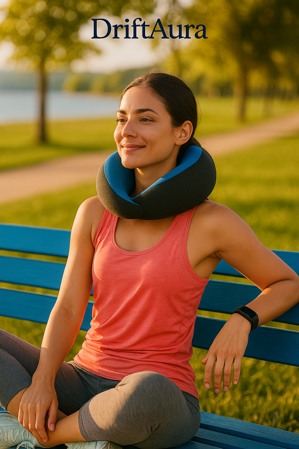 ✈️ DriftAura™ U-Shaped Memory Foam Travel Pillow