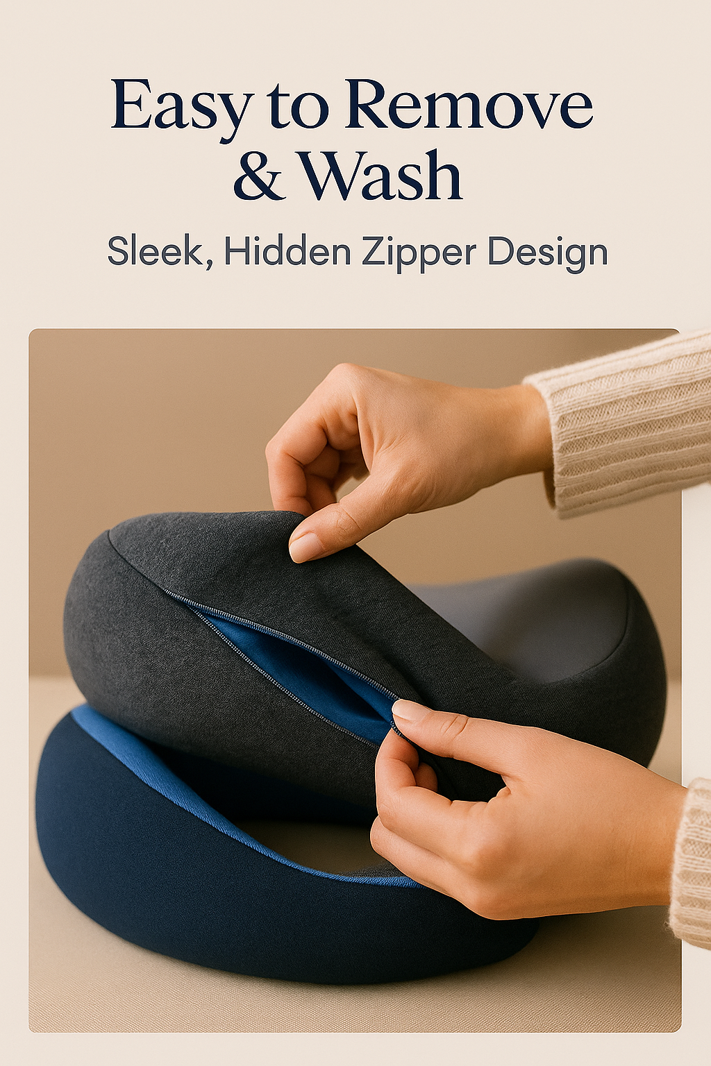 ✈️ DriftAura™ U-Shaped Memory Foam Travel Pillow